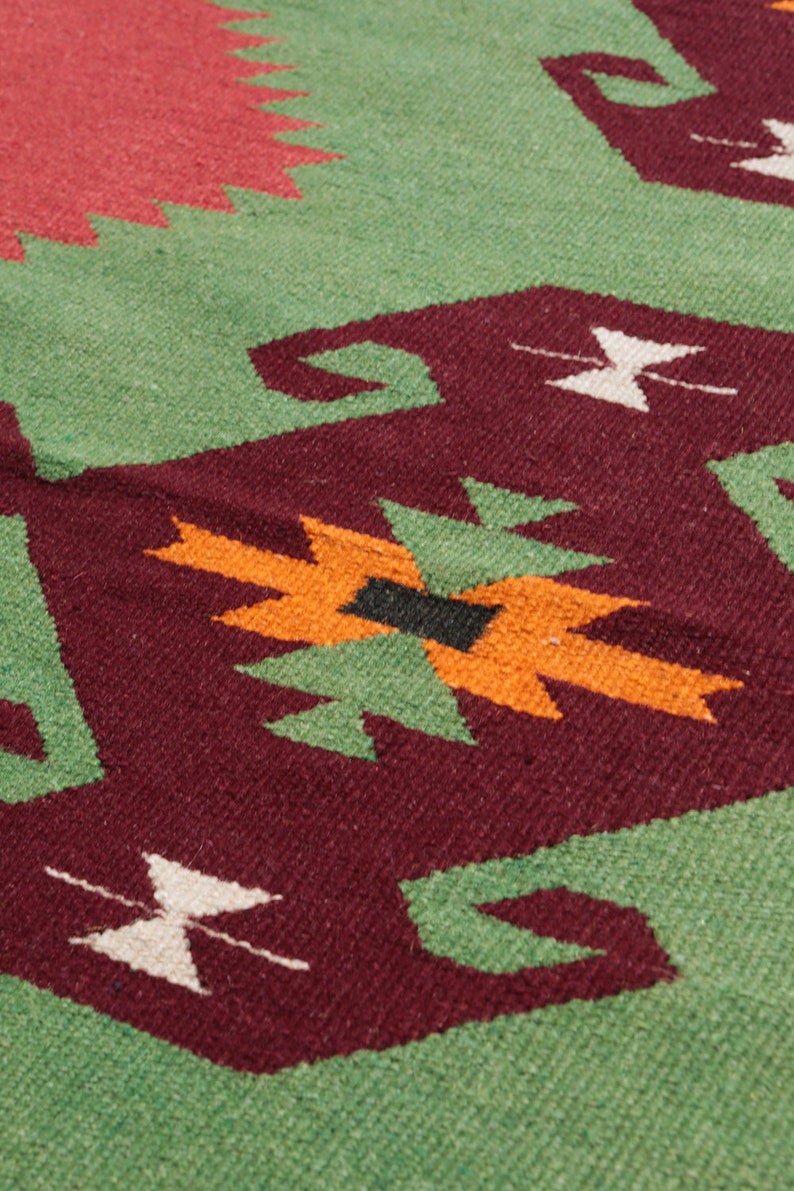 DISCOUNTED 4.8x2.4 turkish aztec kilim runner
