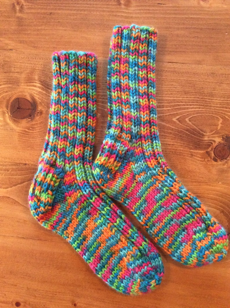 Children/'s hand knit socks