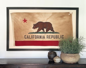 Framed 1940’s California Flag