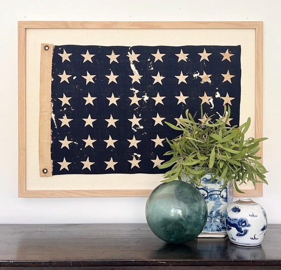 Framed Vintage 48 Star Navy Jack - Etsy