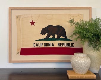Framed Vintage I Love You California Pennant - Etsy