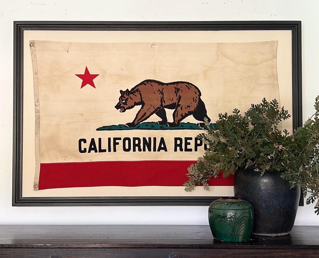 カリフォルニア州旗　ビンテージ ビンテージ カリフォルニア州旗 - HOLIDAY GENERAL STORE