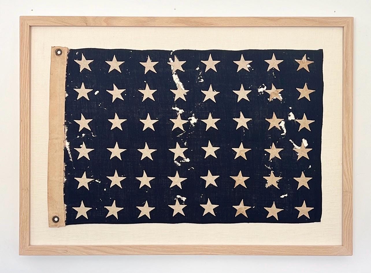 Framed Vintage 48 Star Navy Jack - Etsy