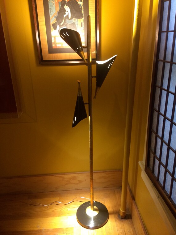 mid century pole lamp