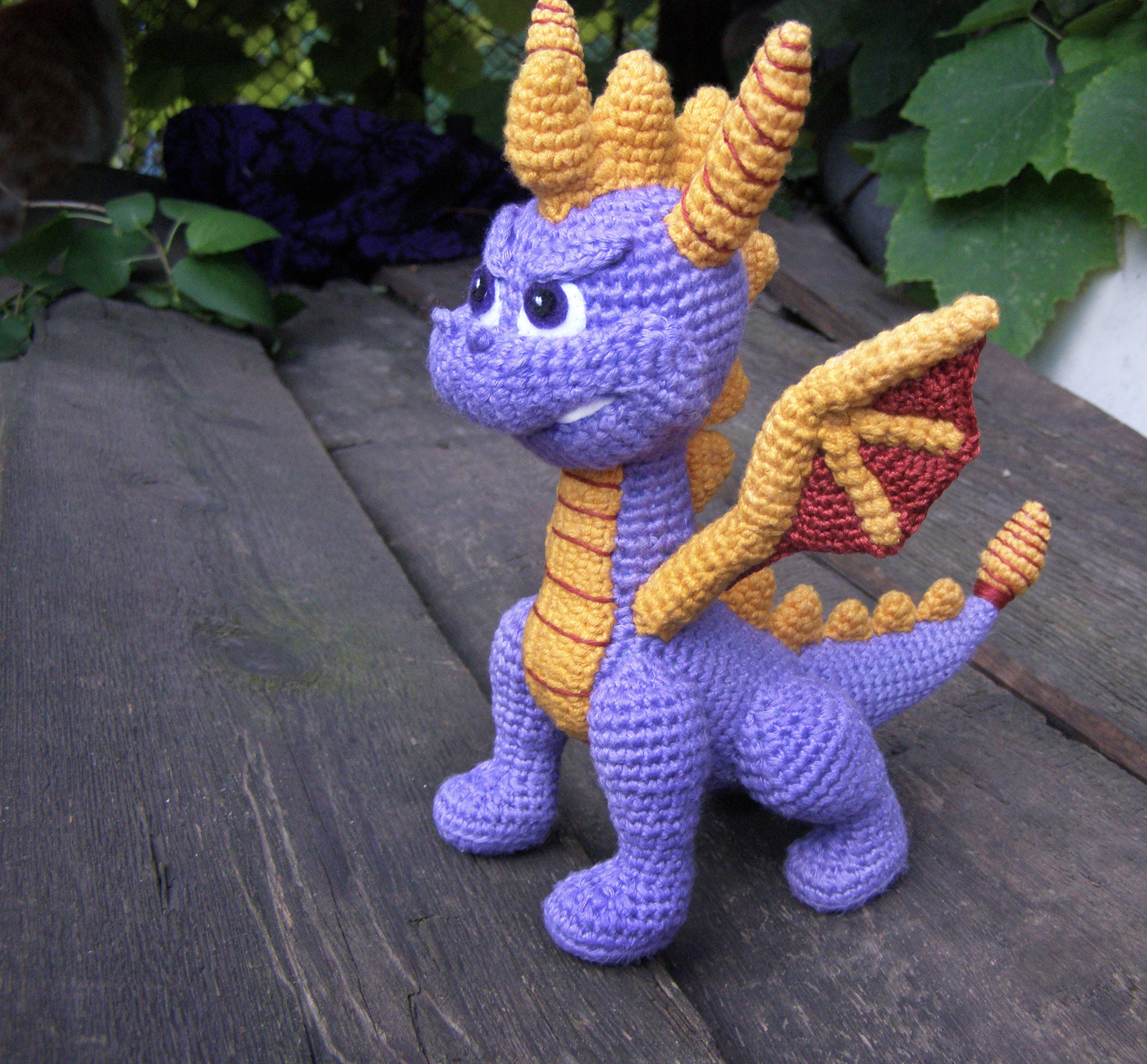 Amigurumi Crochet Pattern Spyro the Dragon Interior Toy EN/RU Etsy