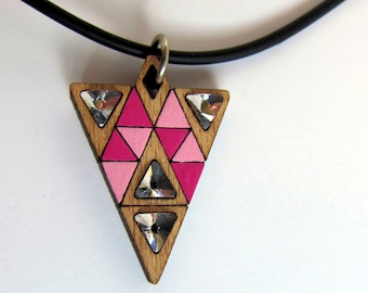 Necklace Driangel Pink/Pink