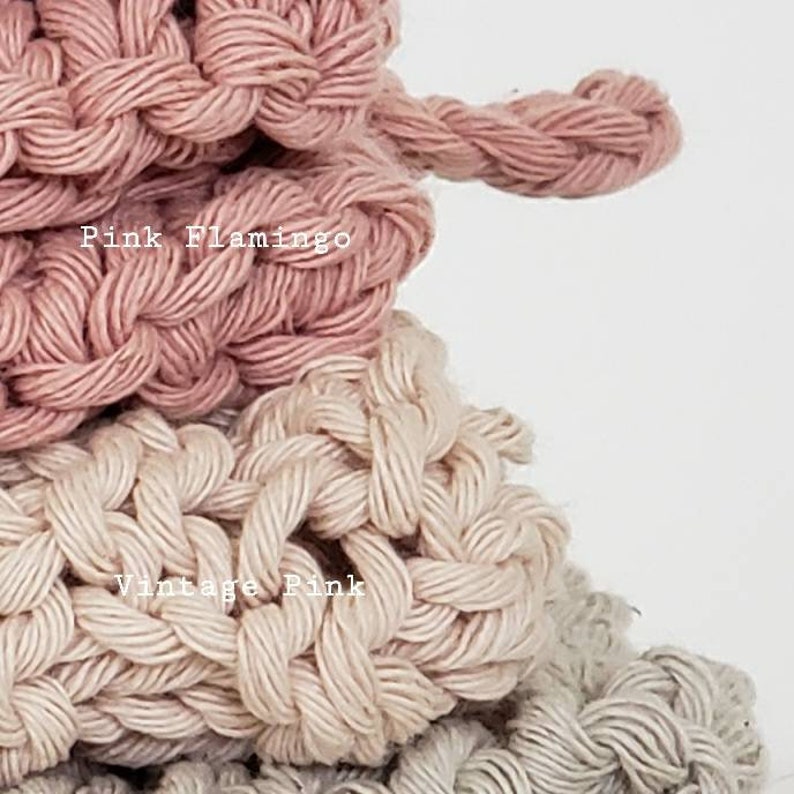 Recycled cotton yarn sustainable 100 grams skein Yarn for knitting or crochet Rustic yarn Ecofriendly material Natural fibers image 6