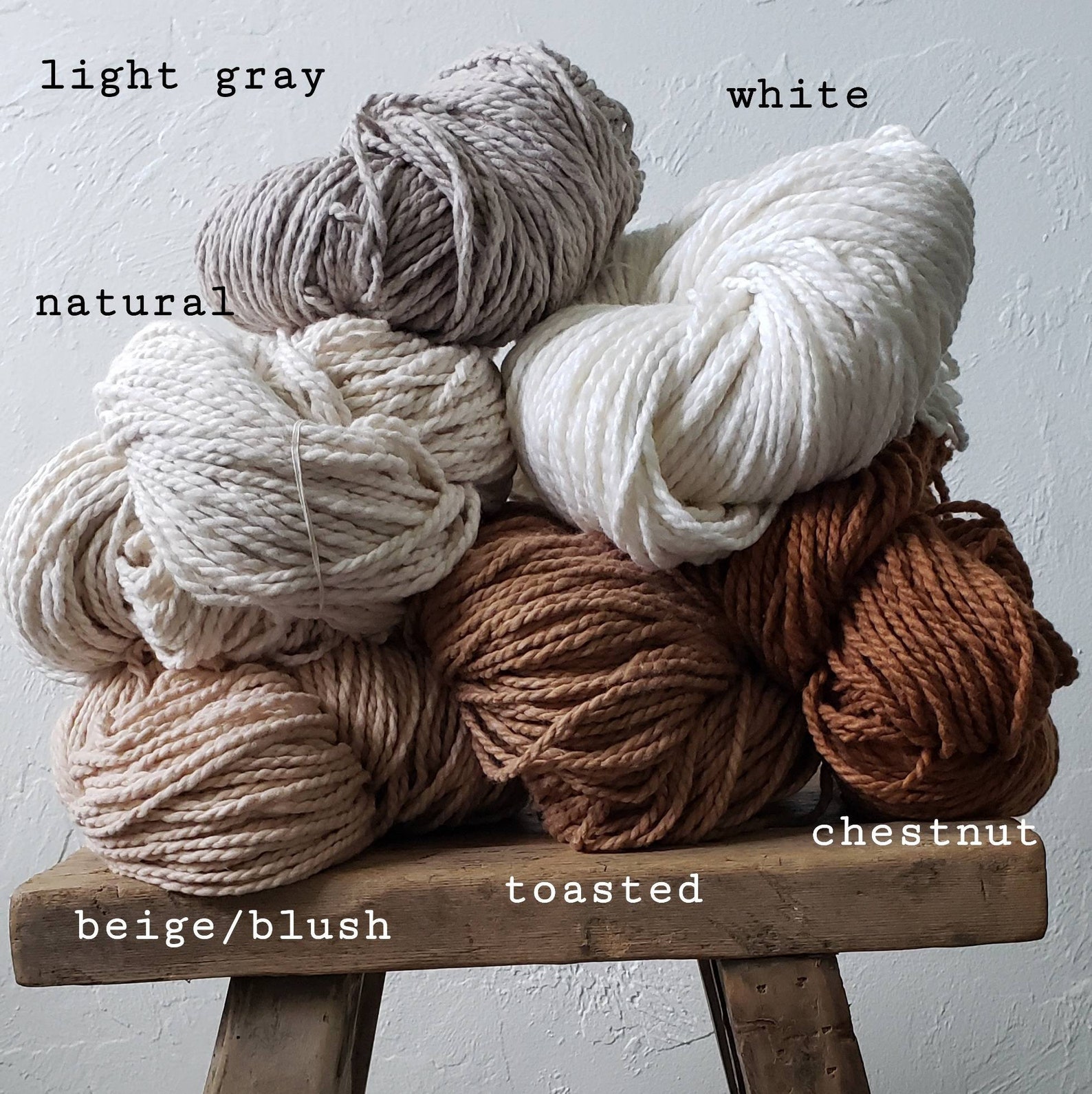 100 Chunky cotton yarn 1 hank of 215 to 175 grs aprox 7.6 Etsy