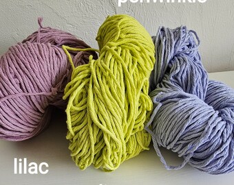 Spring sale yarn, recycled cotton yarn, hank of approximately 240 grams