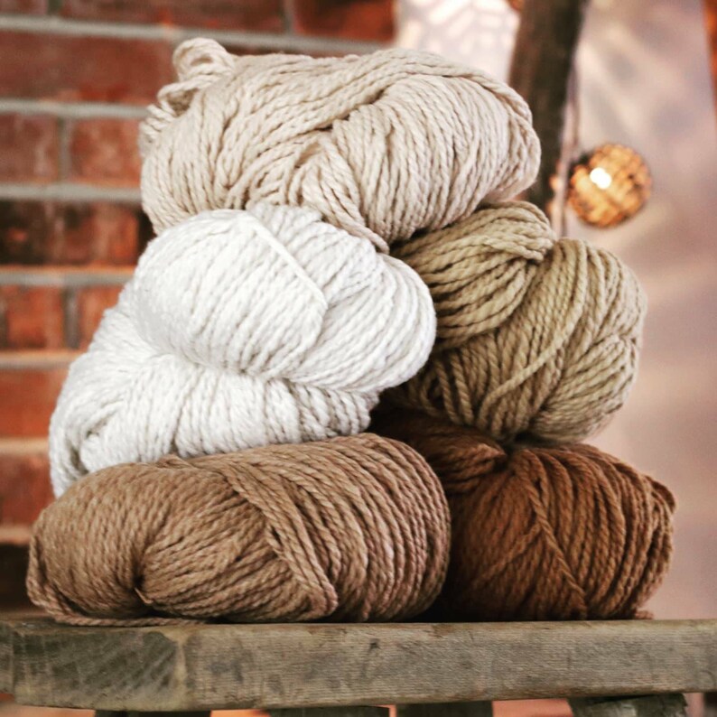 100 Chunky cotton yarn 1 hank of 215 grs aprox 7.6 oz Etsy