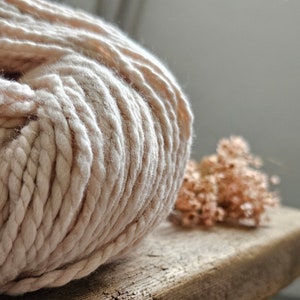100% Chunky cotton yarn, 1 hank of 230 to 250 grs aprox 8.1 to 8.9 oz hank, Bulky yarn eco friendly Soft yarn for knitting and crochet image 10