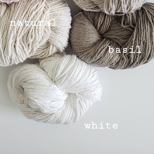 100% Chunky cotton yarn, 1 hank of 230 to 250 grs aprox 8.1 to 8.9 oz hank, Bulky yarn eco friendly Soft yarn for knitting and crochet image 5