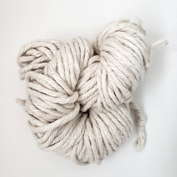 Super chunky cotton yarn - Sustainable - 160grs hank - Premium cordon - Macrame cotton yarn