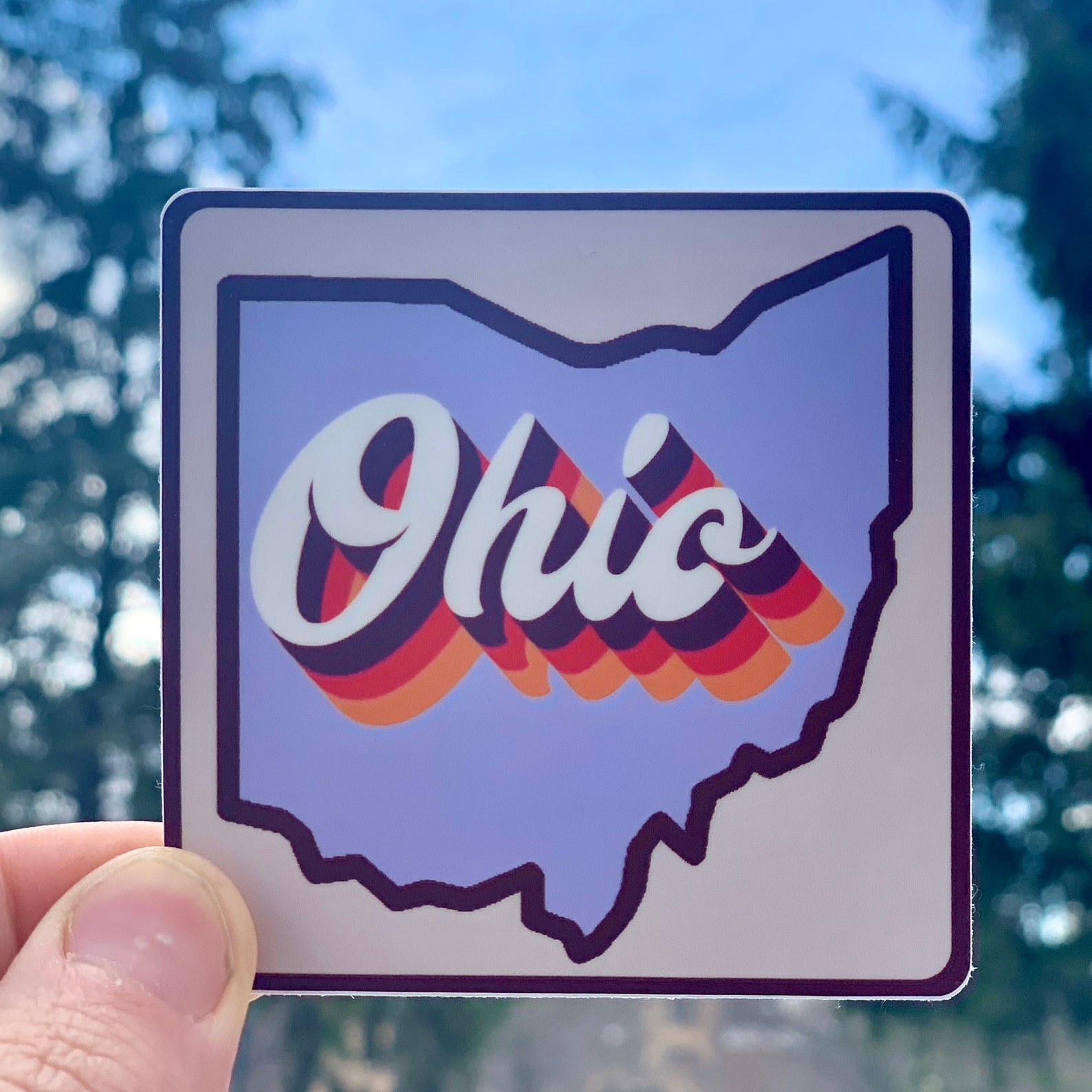 RetrOhio Sticker Ohio Home Decal State Of Ohio Window Etsy