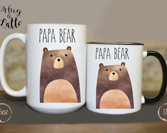 Papa Bear Mug, New Dad Gift, Bear Mugs, Pregnancy Mug, Papa Bear Gift, First Father's Day, New Dad Mug, Bear Mug, Dad To Be Mug, For Dad