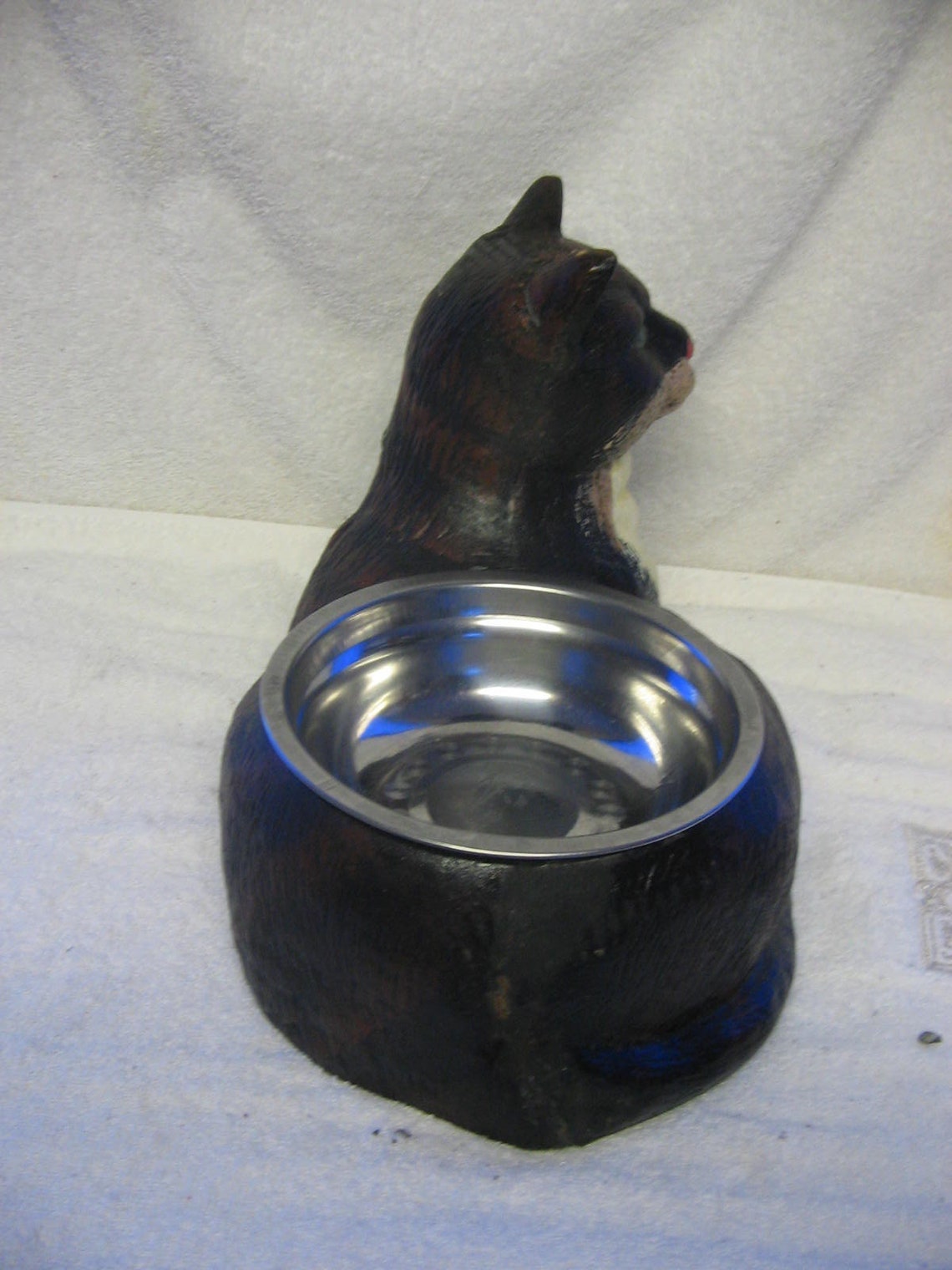 12 New Heavy Cast Iron Cat Dish Bowl Etsy