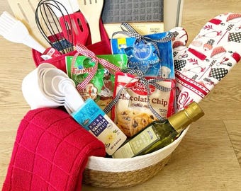 Kitchen Baking Gift Basket, housewarming, gift basket, Cookie mix kit, luxury gift, gifts for women, kitchen gift basket