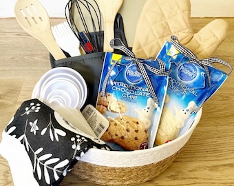 Kitchen Baking Gift Basket, housewarming, gift basket, luxury gift , cookie mix kit, gifts for women, kitchen gift basket