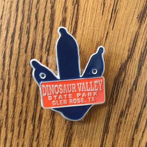 Dinosaur Valley State Park Walking Stick Medallion Event Tag collectible