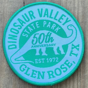 Dinosaur Valley State Park 50th Anniversary Track Patch
