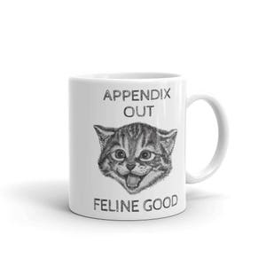 Taza de regalo de cirugía de extirpación del apéndice