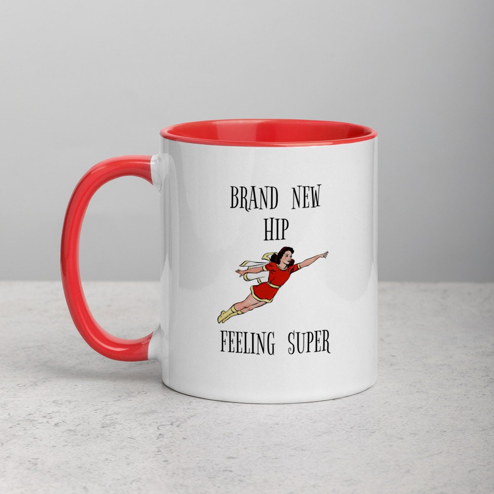 Hip Replacement Surgery Gift Mug Super Heroine Theme Etsy UK