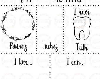 Download Baby milestone svg | Etsy