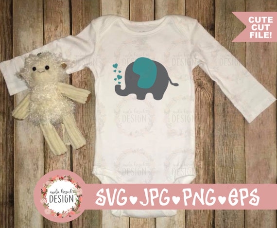 Download Elephant Love Svg Digital Cut File Baby Room Nursery Theme Etsy