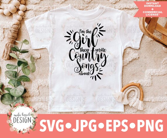 Country girl SVG, country music svg, country girl shirt, rodeo svg, country decor, rodeo girl png, country song signs, farmhouse decor svg
