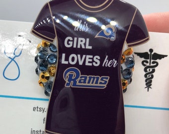 3/"--NFL Los Angeles Rams Football Clean//Dirty Dishwasher Magnet