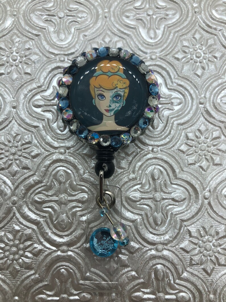 Download Disney Princess Sugar Skull Day Of The Dead Retractable Badge Reel Accessories Lanyards Badge Holders Mahilacollegekhagaul Com