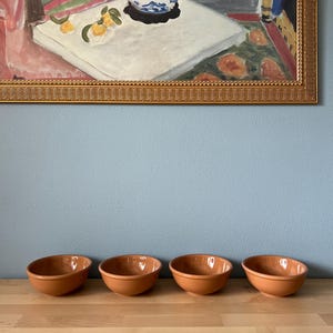 Vintage Set Of 4 Terracotta Ceramic Bowls | Vintage Housewarming Gifts | ShopEleanorLouise