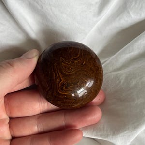 One Antique Marbled Brown Porcelain Door Knob | Antique Hardware | ShopEleanorLouise