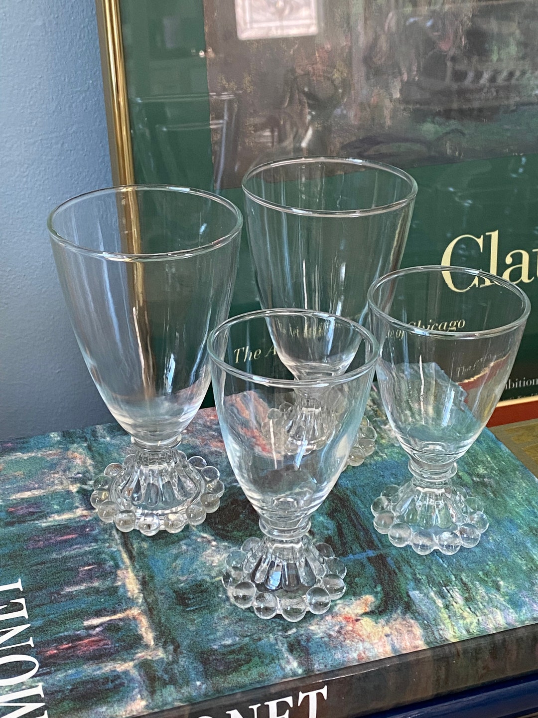 Vintage Pair of Tall Boopie Glassware Vintage Cocktail Etsy