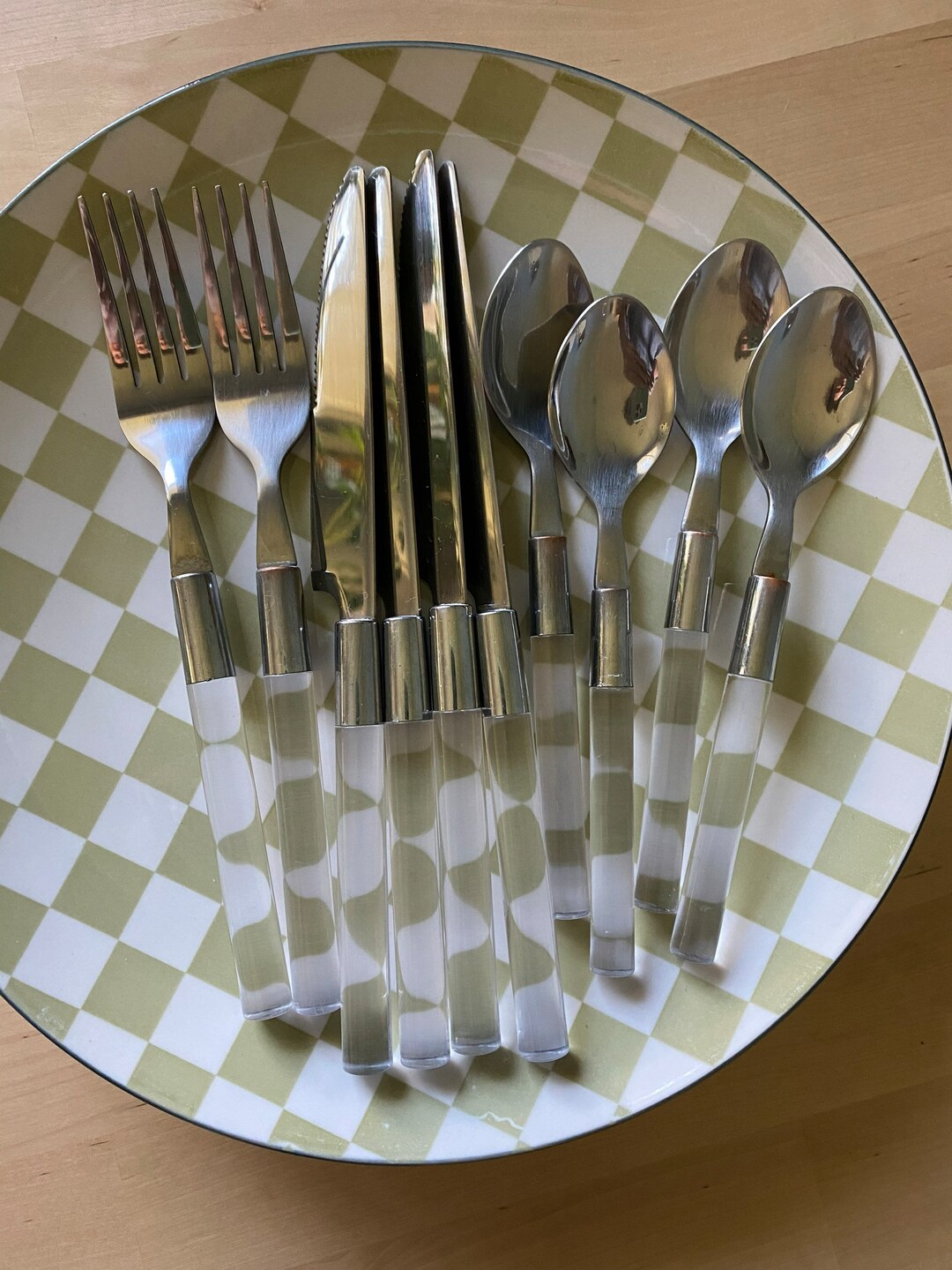 Vintage Lucite Flatware Vintage Kitchenware Lucite Decor Etsy