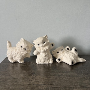 Set of 3 Vintage Ceramic Cat Figurines | Vintage Cat Decor | Vintage Housewarming Gift | ShopEleanorLouise