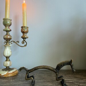 Vintage sierlijke messing paardendeurkruk | Housewarmingcadeau | WinkelEleanorLouise