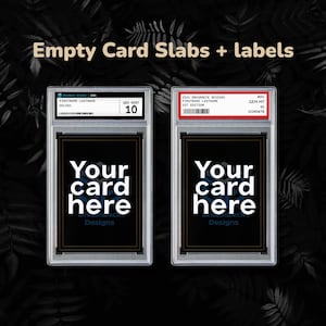 Plaques de carton dépoli style PSA avec option d'étiquettes graduées | Cartes de sport, protège-cartes à collectionner, objets de collection