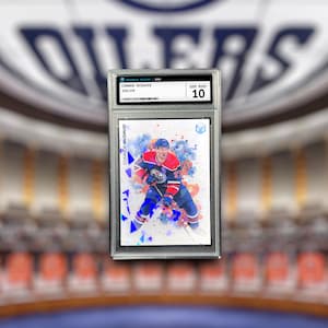 Carte de sport holographique à collectionner Connor McDavid - Oilers d'Edmonton