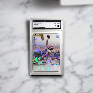 Travis Kelce | Kansas City Chiefs | 1,000 receptions & 77 TD Catches | Custom Holographic Collectible Sports Card