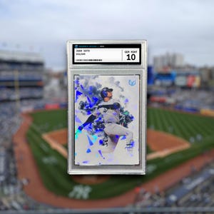 Carte de baseball holographique à collectionner personnalisée Juan Soto New York Yankees 2024