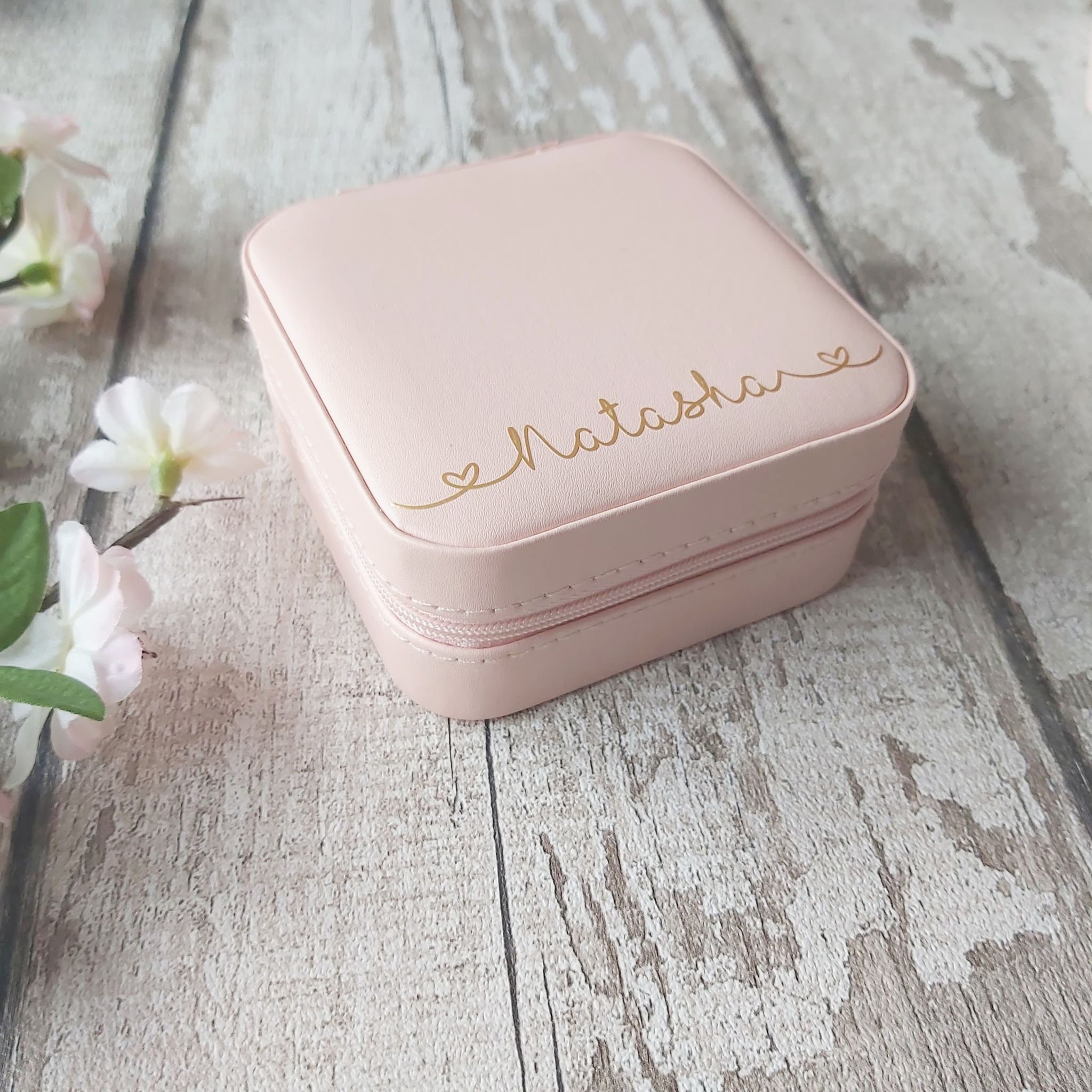 Personalised Travel Jewellery Box Jewellery Case with Name Etsy