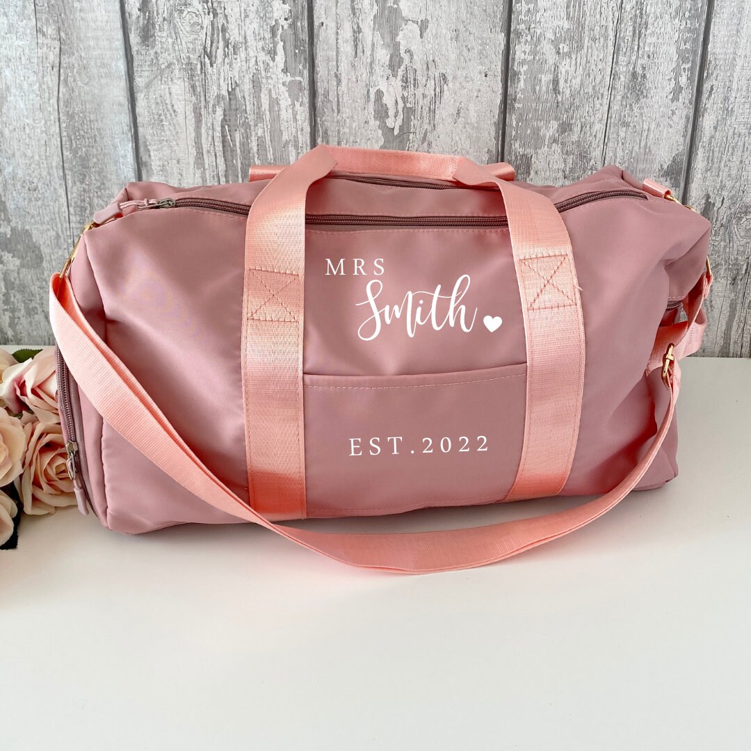 Personalised Bride Weekend Bag Duffel Bag Holdall Etsy UK