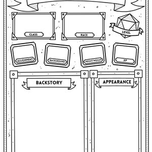 Dungeons and Dragons Downloadable Character Sheet - Etsy Canada