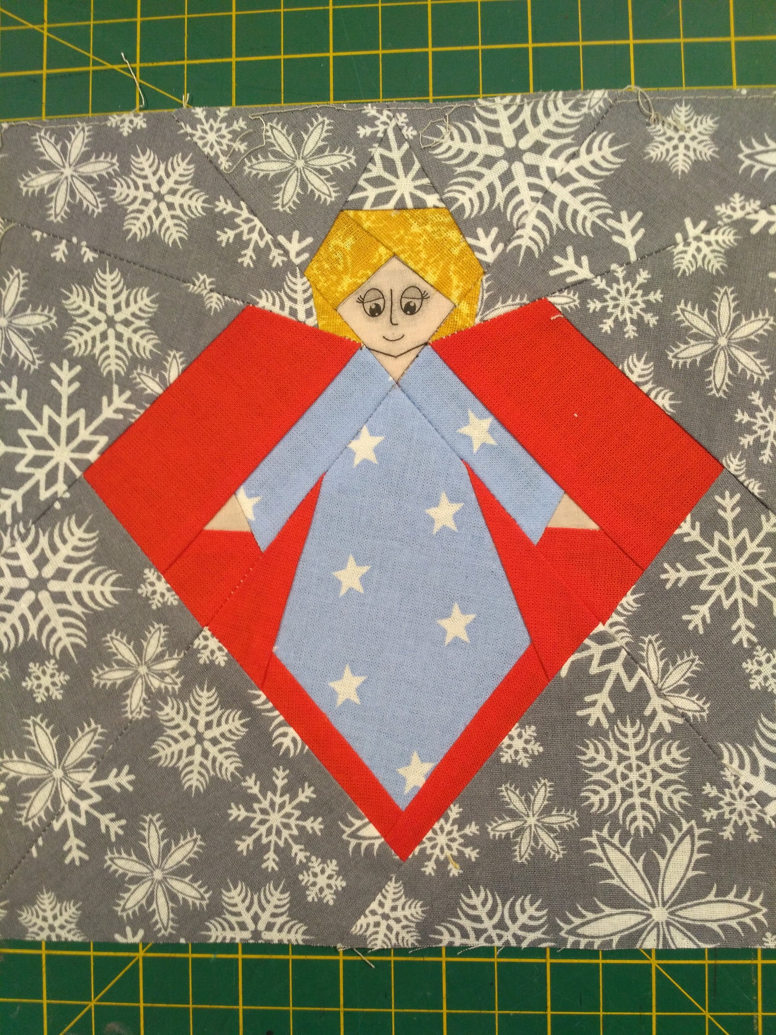 Guardian Angel Quilt Block Pattern in Technology Paper Etsy