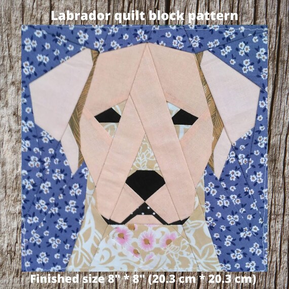 Labrador quilt block Etsy