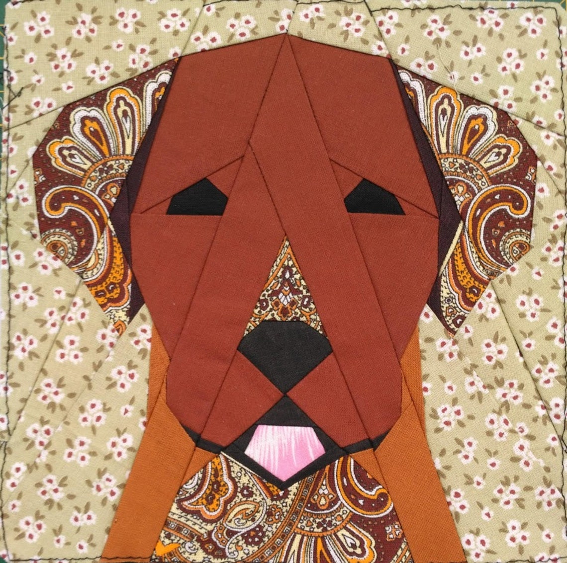 Labrador quilt block Etsy