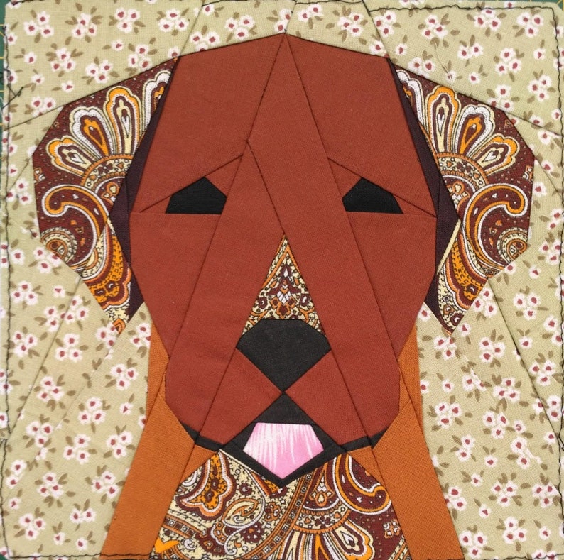 Labrador quilt block Etsy