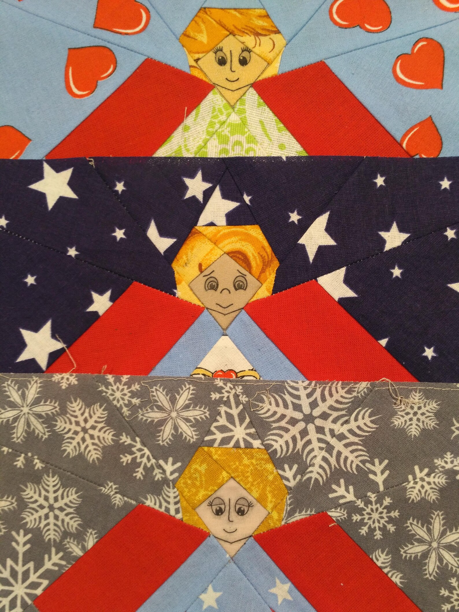 Guardian Angel Quilt Block Pattern in Technology Paper Etsy