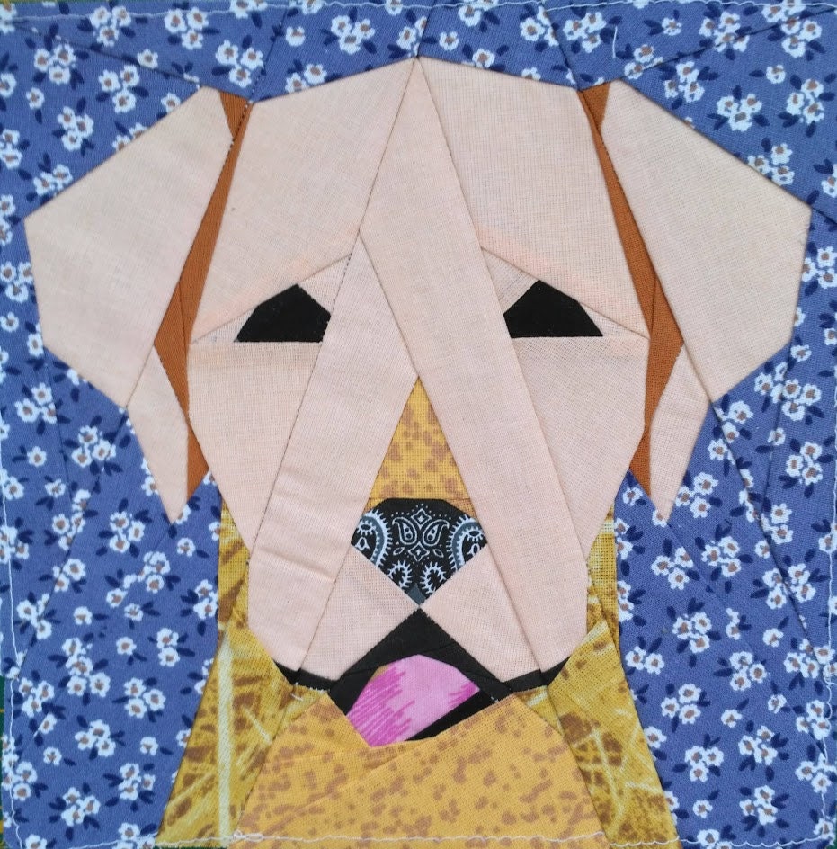 Labrador quilt block Etsy